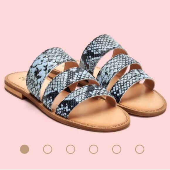 Frye & Co. Leather Evie 3 Band Slide Size 9 Never worn! - Picture 1 of 15